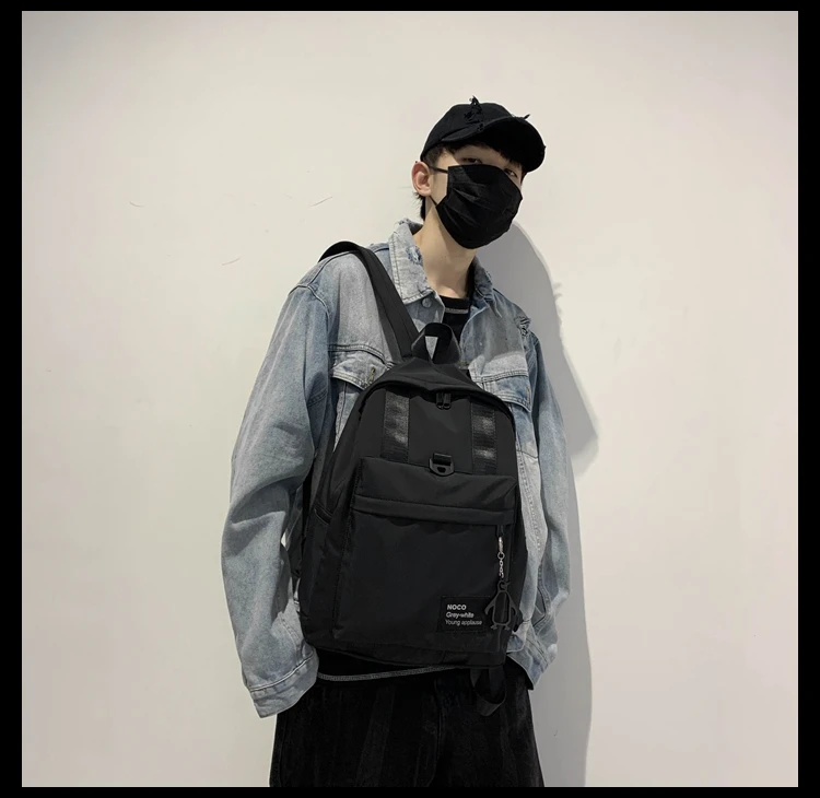 

PB4066 2021 new Backpack female schoolbag Korean Harajuku ulzzang high school student backpack all-match