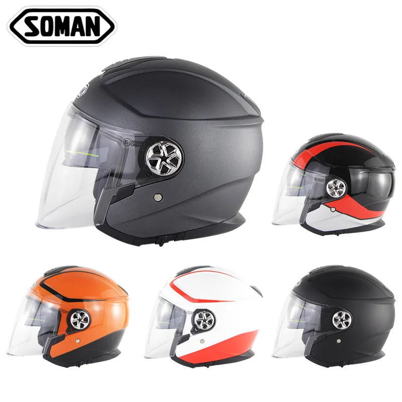 

DOT ECE Standard Scooter Helmet Open Face Capacete Flip Up Motorbike Motorcycle Helmets For Women Chopper Casco Moto Kask S-XXL