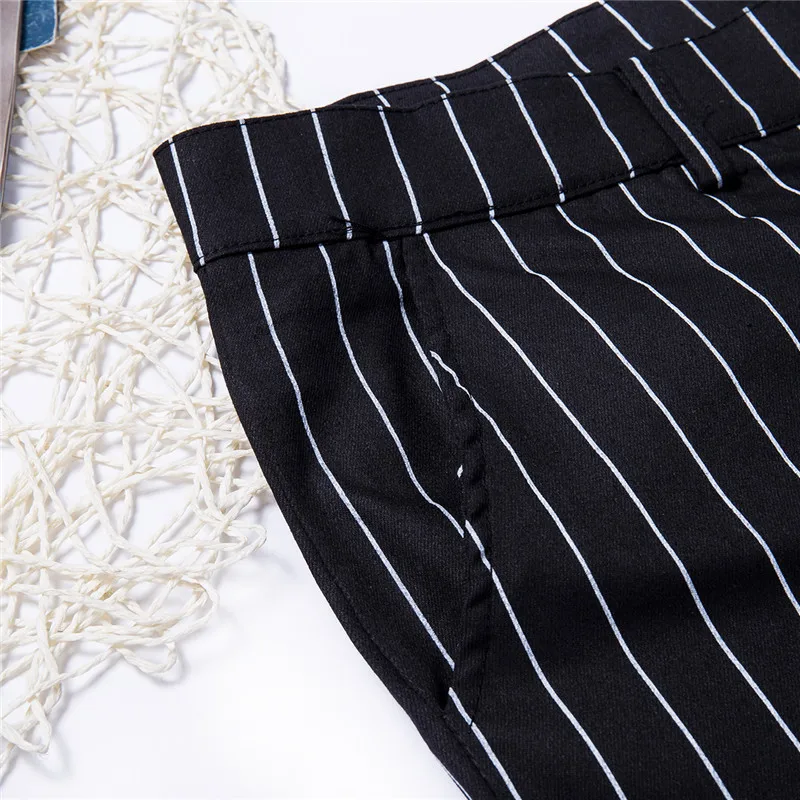 

New Men's Striped Business Pants Formal Slim Fit Casual Office Skinny Trousers Streetwear Casual Jogging Male Sweatpants P0108