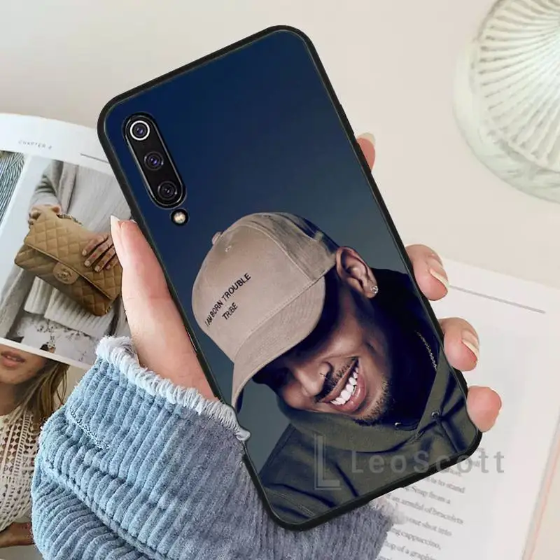 

rapper chris brown Phone Case For Xiaomi Redmi 7 9t 9se k20 mi8 max3 lite 9 note 8 9s 10 pro