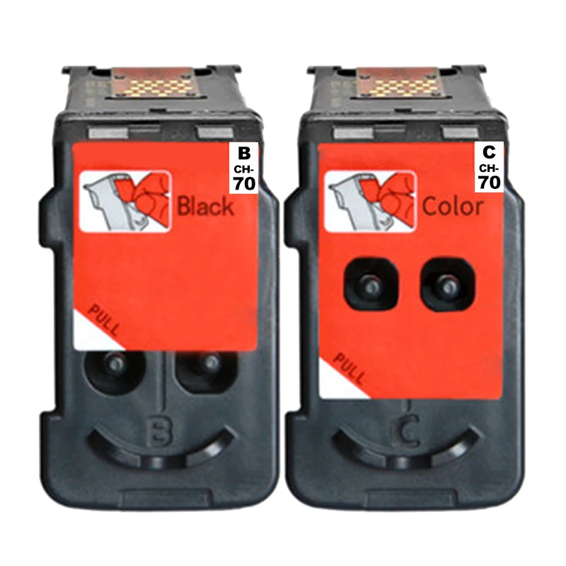 

Compatible for Canon BH-70 CH-70 Printer Head Cartridges for Canon Pixma G5070 G6070 G7070 GM2070 GM4070 Printer 1Black 1 Color