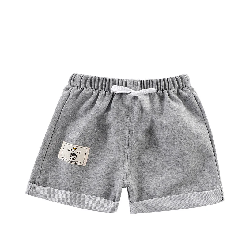 V TREE летняя одежда для маленьких мальчиков и девочек шорты 7 Цвета хлопок детские