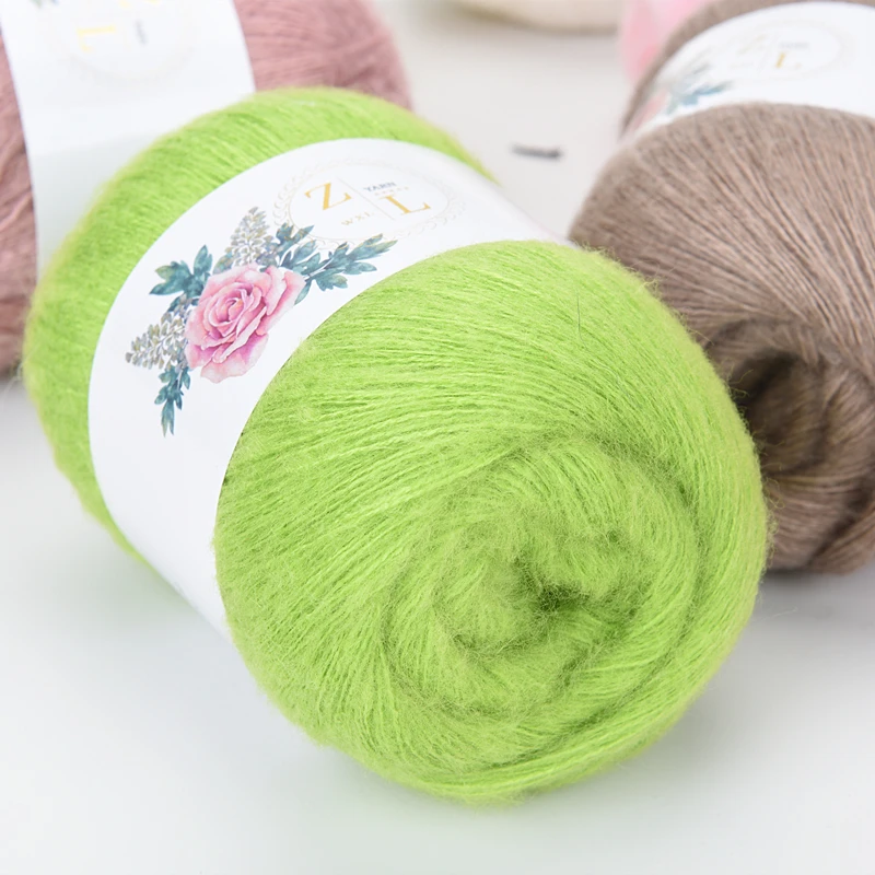 50 г/шар Ангола влюбленные чувства тонкая мохеровая шерстяная пряжа плюшевая