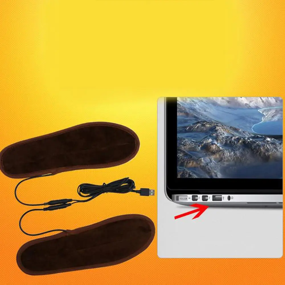 Kuulee стелька USB Электрический нагрев ног теплая зарядка нагревание Моющаяся |