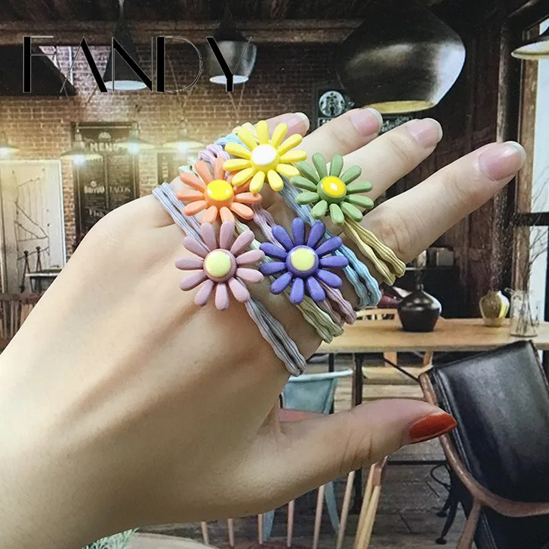 

Резинка для волос FANDY, эластичная, с цветами маргариток