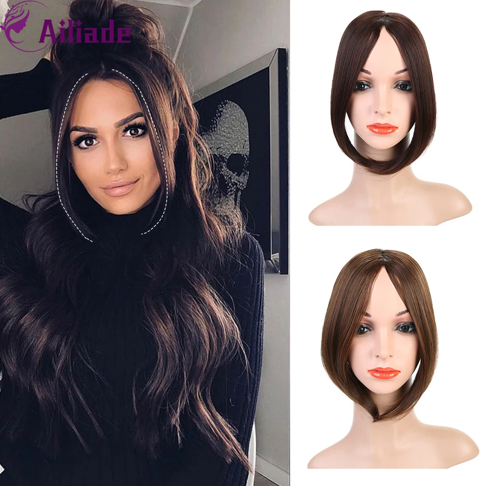 Женские длинные волосы AILIADE накладные синтетические на клипсе спереди