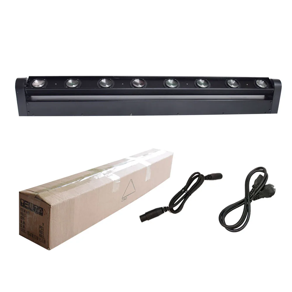 Профессиональный светодиодный светильник с движущейся головкой 8x12 Вт RGBW