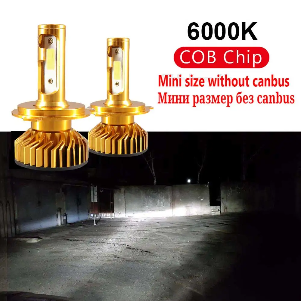 6000K Without Canbus PANDUK H7 светодиодный H4 головной светильник лампочки Canbus H11 H8 H1 HB3 9005 9006 светодиодный HB3 автомобильный светильник зэс 12000LM 60W 4300K 5000K 6000K 8000K 12V - Испускаемый цвет: 6000K Without Canbus