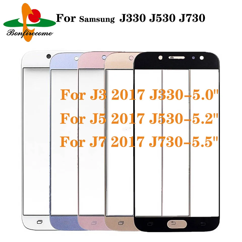 10 шт./партия для Samsung Galaxy J3 J5 J7 2017 J330 J530 J730 ЖК дисплей передняя внешняя Сенсорная