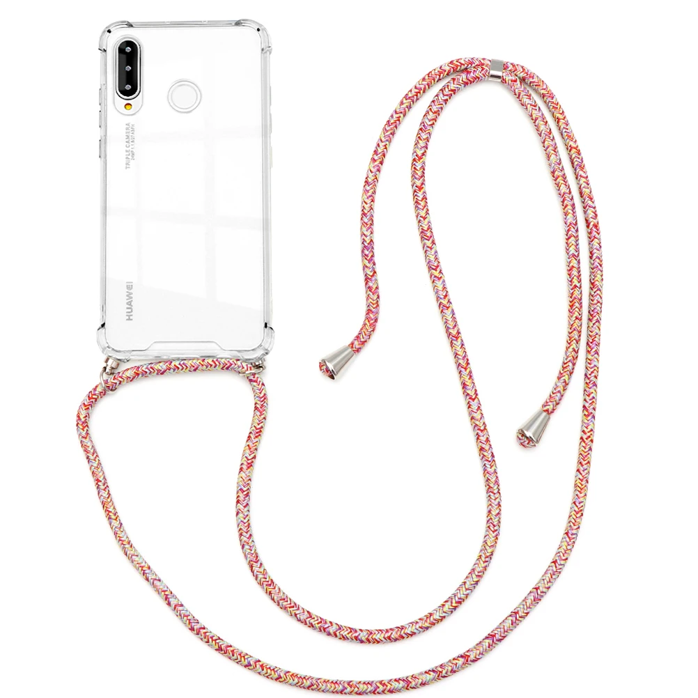 Ремень шнур цепи чехол для телефона Huawei P40 P30 P20 Mate 20 Lite Honor 30 Pro 8X 9A P Smart 2019 ожерелье