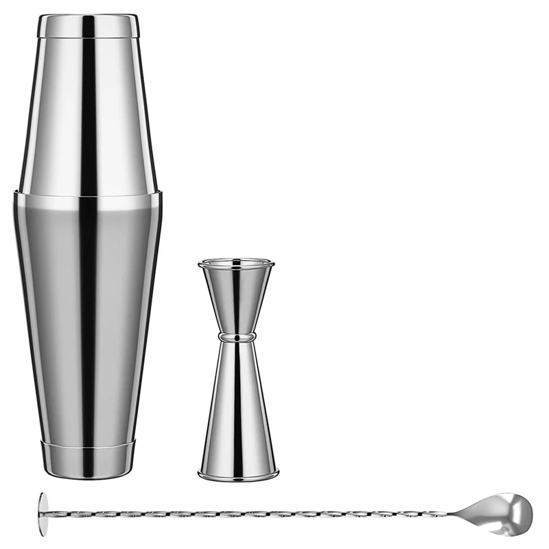 

Big deal Cocktail Shaker-3 Piece Bartender Kit - Stainless Steel Cocktail Shaker Set, Premium Bar Set for Home, Bars, Parties