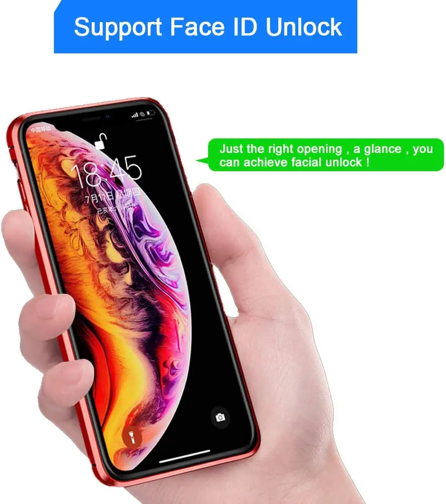 Чехол для iPhone 11 Pro Max противоскользящий Магнитный поглощающий чехол переднее и