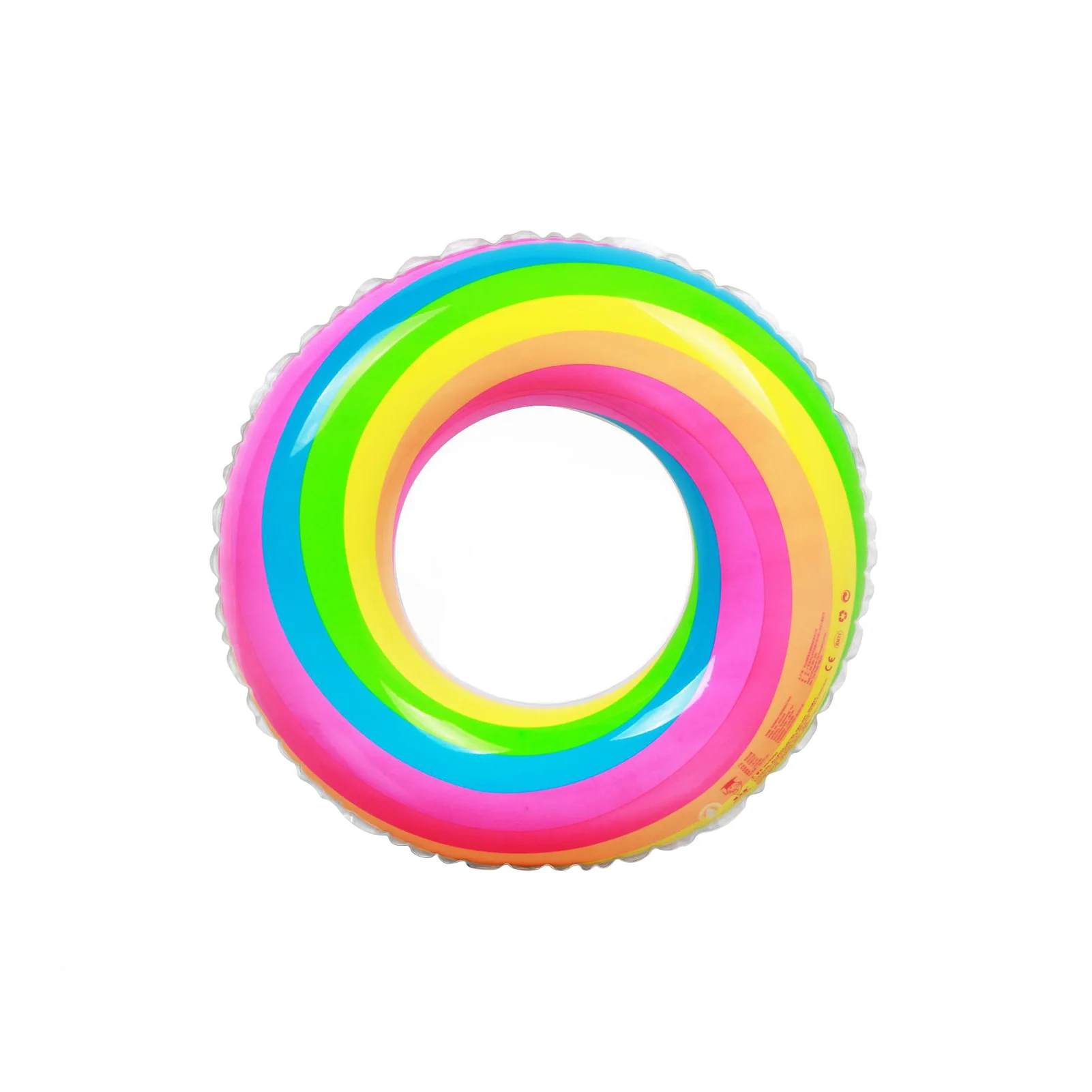 

23.6-35.4 Inches New Rainbow Inflatable Swimming Ring Swim Float Summer Beach Water Fun Pool Toys For Adults Children Kids