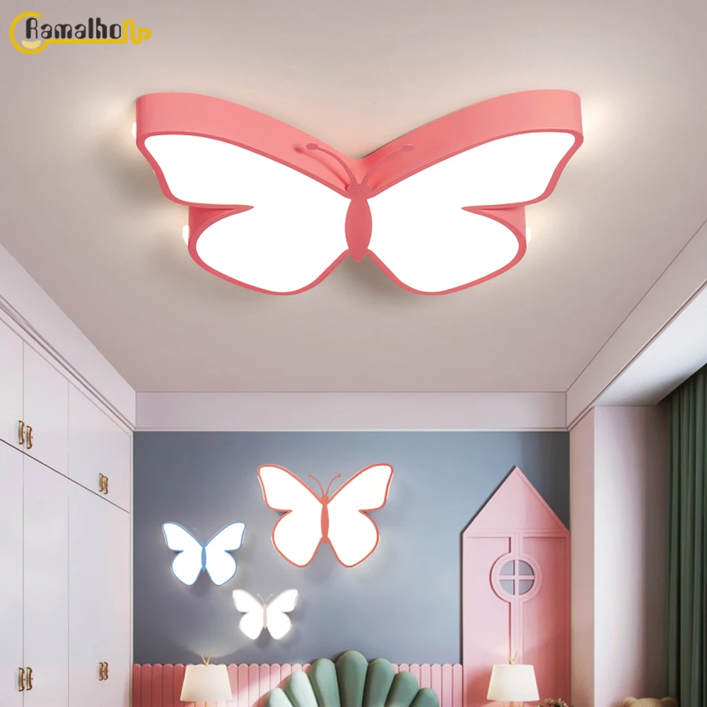 Лампа для комнаты принцессы креативный светильник-бабочка потолочный