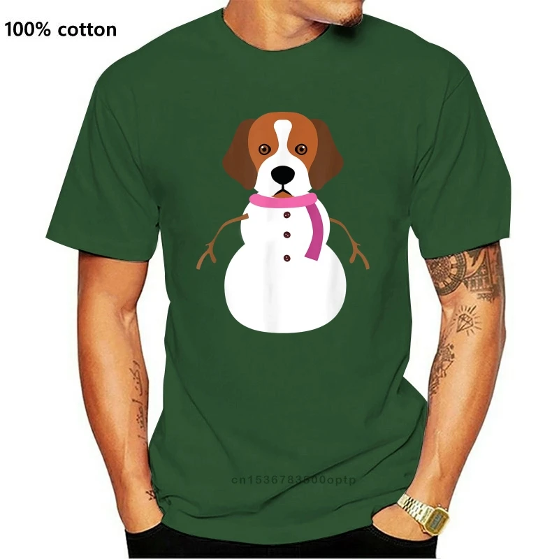 

Beagle Snowman Christmas Christmas Beagle Shirt Gift Tee-Men's T-Shirt-Black