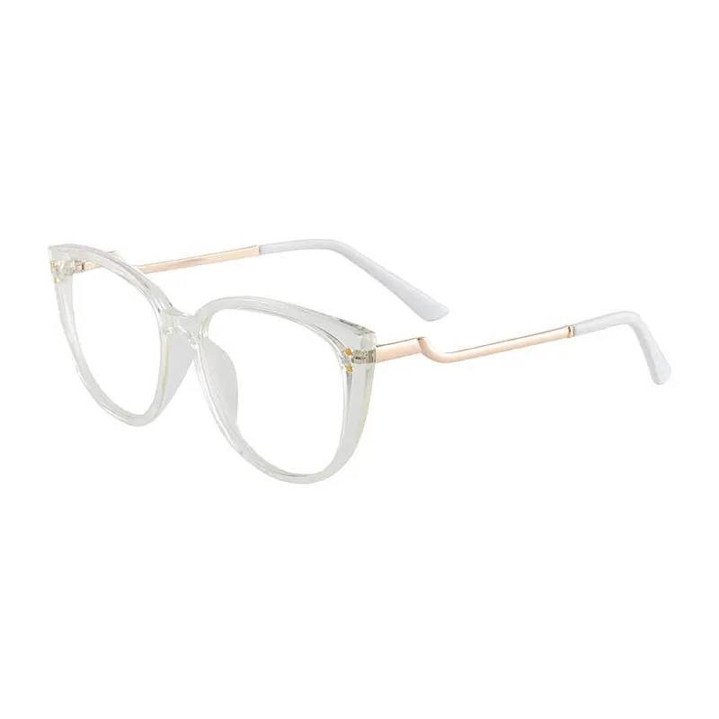 

Glasses For Female Full Rim Metal Frame Eyewears Square Shape Upsale Anti-Blue Light Myopia Spectacles