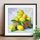 5D DIY алмазная живопись вышивка крестиком фрукты мозаика Алмазная Вышивка Изображение лимона стразы аксессуары для домашнего декора