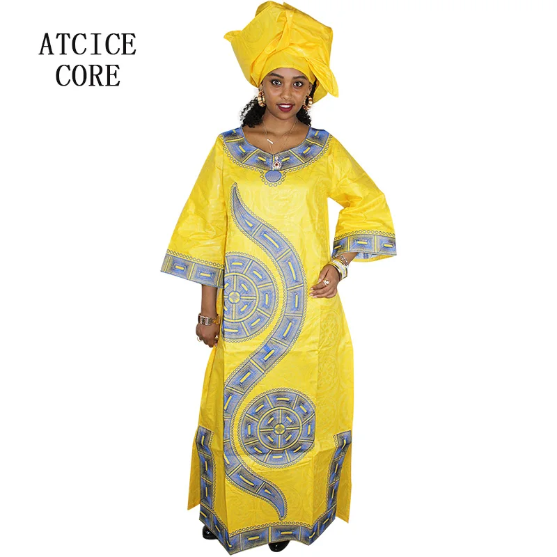 Африканские платья для женщин модный дизайн новое платье с вышивкой в
