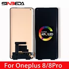 Оригинальный ЖК-дисплей AMOLED для Oneplus 8, ЖК-дисплей, сенсорный экран, дигитайзер в сборе для One Plus 8 Pro 1 + 8, сменный ЖК-дисплей