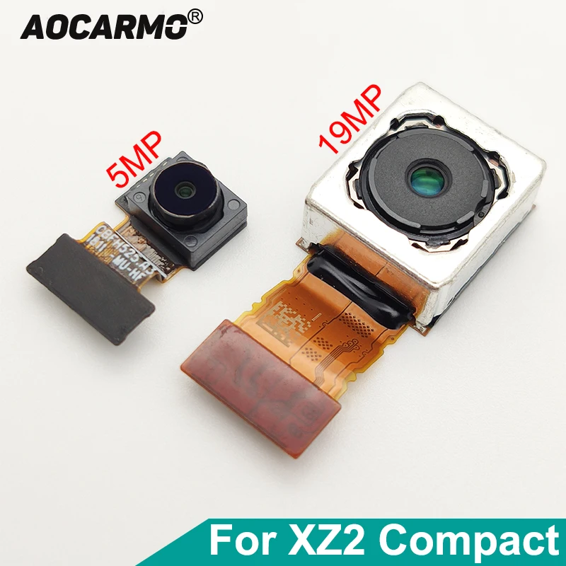 Шлейф Aocarmo для SONY Xperia XZ2 Compact H8314 H8324 SO-05 XZ2C Mini модуль передней и задней основной