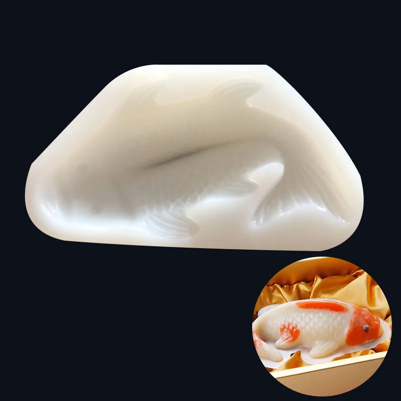 

24*13*6.5CM DIY Sugar Craft Cake Home Party Carp Cake Silicone Mold Fondant Mold Cake Decorating Tools Gum Paste Mold