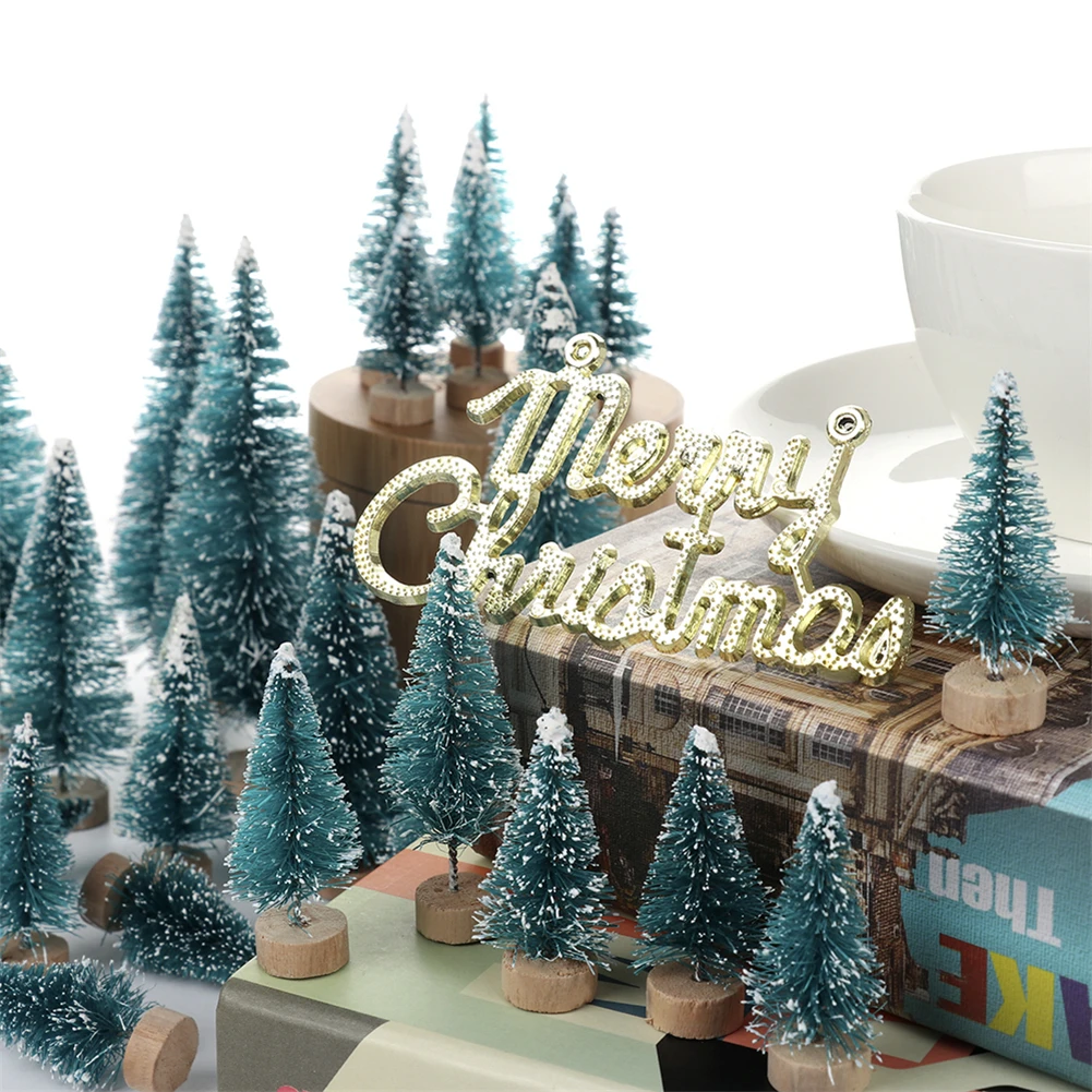 55 шт. искусственная матовая Рождественская елка из сизаля деревянная основа DIY