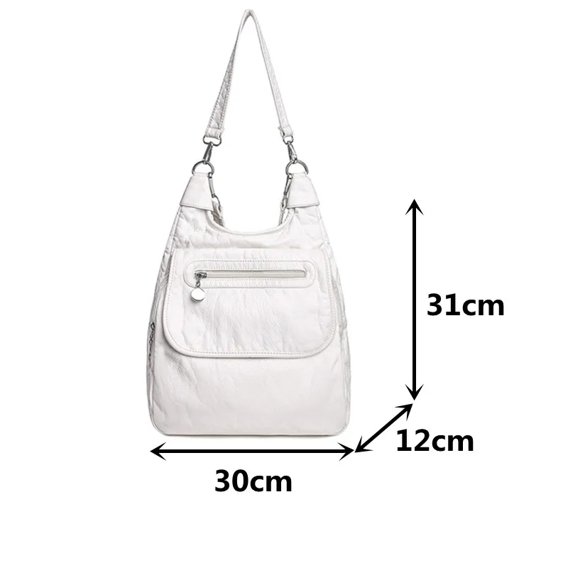 

High Quality Soft Leather Backpacks for Women Large Capacity Multifunction Backpack Book Bags Anti Theft Female School Backpack