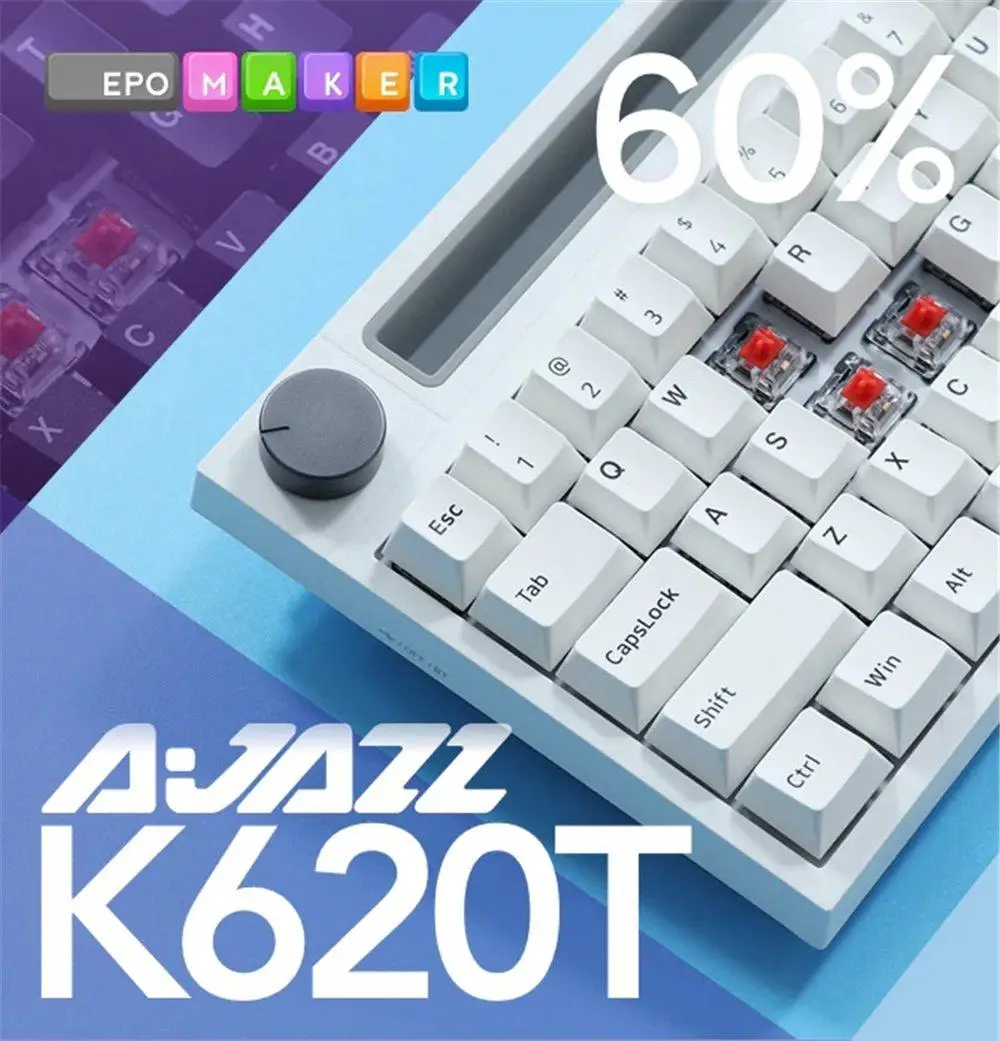 Клавиатура Ajazz K620T Механическая для мобильных телефонов беспроводная/Проводная с