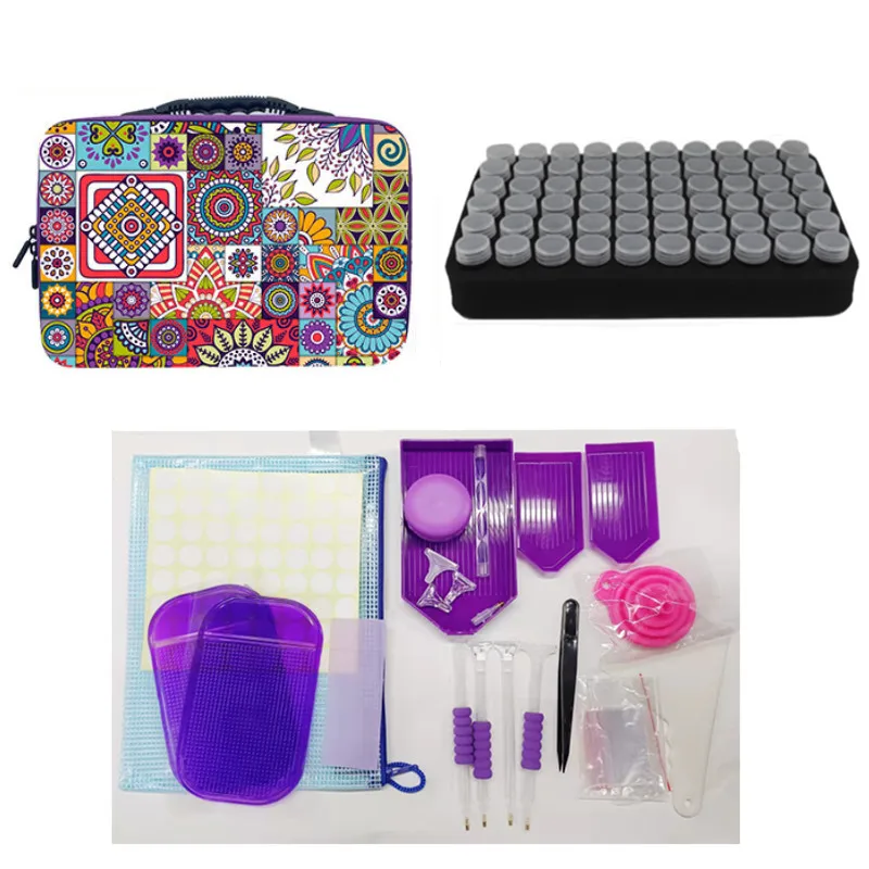 

60 storage bottles, diamond painting kit, accessory set, jewelry sequin storage