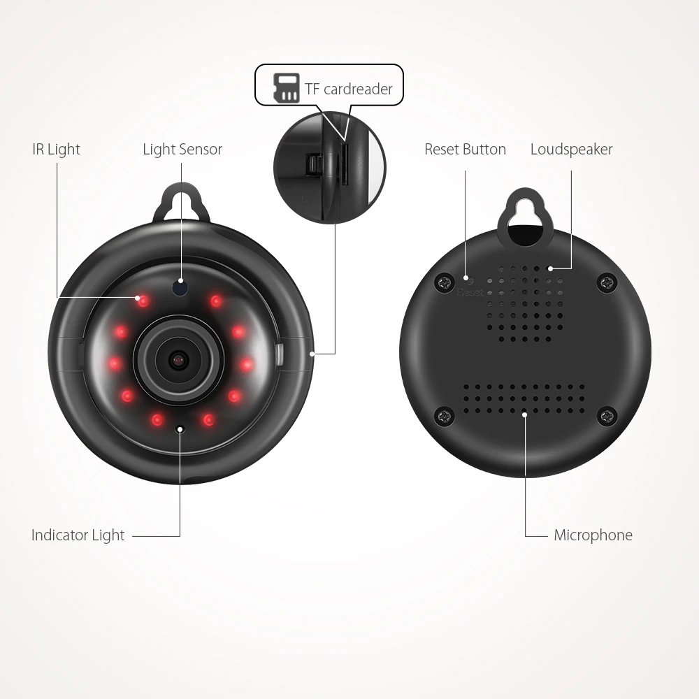 HD 1080P беспроводная WiFi умная домашняя ip-камера для безопасности, детские мониторы, облачное хранилище, ночное видение, 2 способа аудио, приложение Onvif, зарядка через usb