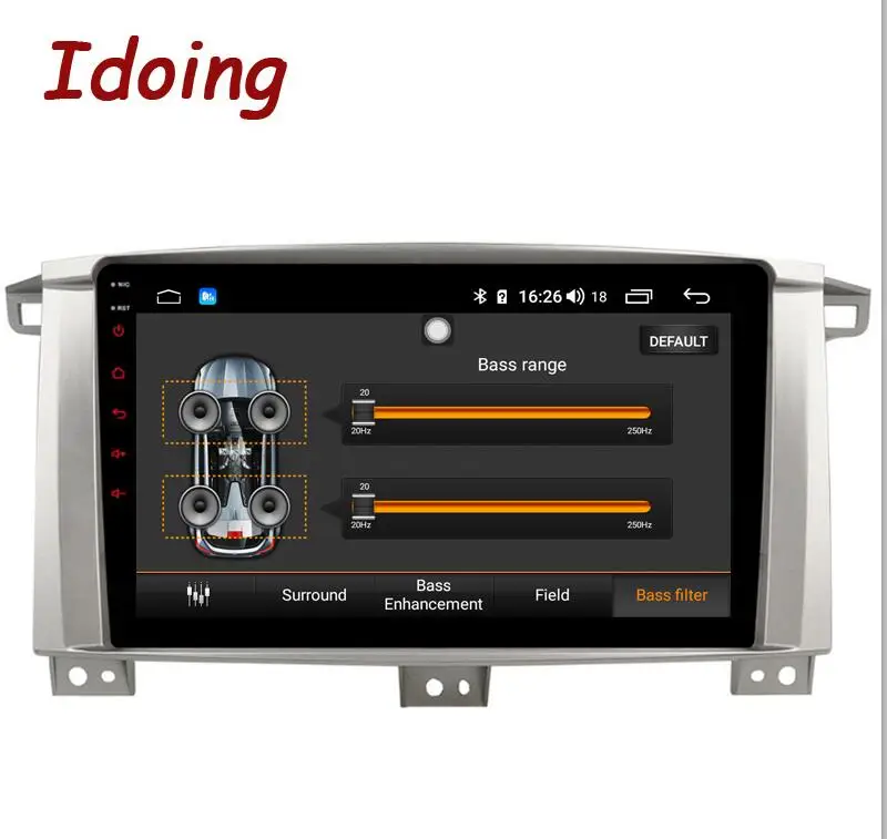 Standard Idoing " 4G+ 64G 8 ядерный автомобильный радиоприемник Android 8,1 плеер для Toyota Land Cruiser 100 LC100 Lexus LX470 2005-2007 gps навигация 2.5D - Цвет: Standard