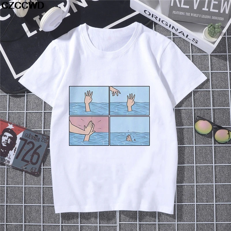 

2020 New Summer Vogue Casual Letter Kind Bee Print T-shirt Women Short Sleeve O-Neck Tops Tees T Shirt Cozy Simple Style T Shirt