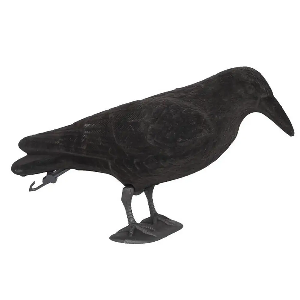 

Flocking Vocal Crow Decoys Simulation Vocal Raven Bait Bird Scare Repeller Tool Halloween Garden Decoration Deterring Bird Tool