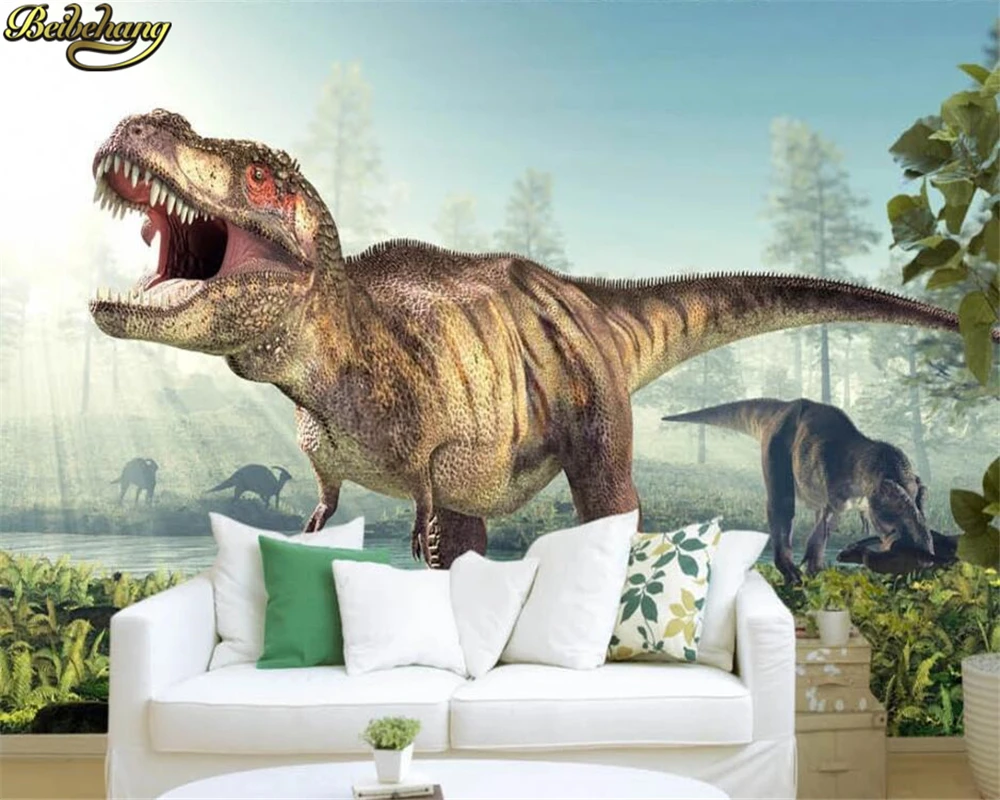3D обои на заказ крутой фон для телевизора с изображением динозавра 3d домашнего