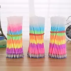 10 шт.лот разноцветные радужные заправки хайлайтеры гелевая ручка шариковая ручка для студентов Рисование граффити флуоресцентные заправки