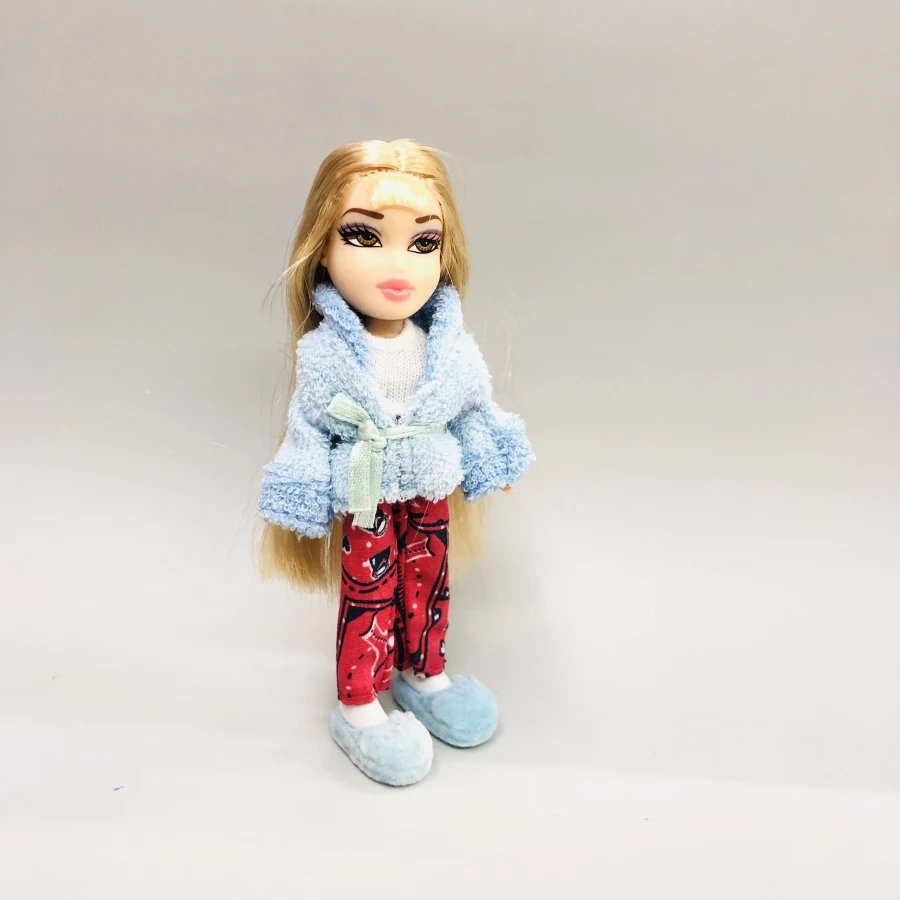 12 см оригинальная модная фигурка, оригинальная милая маленькая Пижама BratzDoll, красивая одежда для девочек, светлые волосы, лучший подарок для ребенка