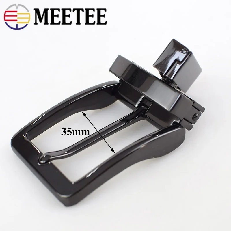 Meetee деловая повседневная мужская кожаная пряжка для ремня сделай сам