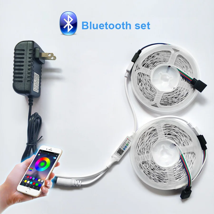 5 м 10 15 М 5050 Светодиодная лента 12 В постоянного тока RGB не Водонепроницаемая 30
