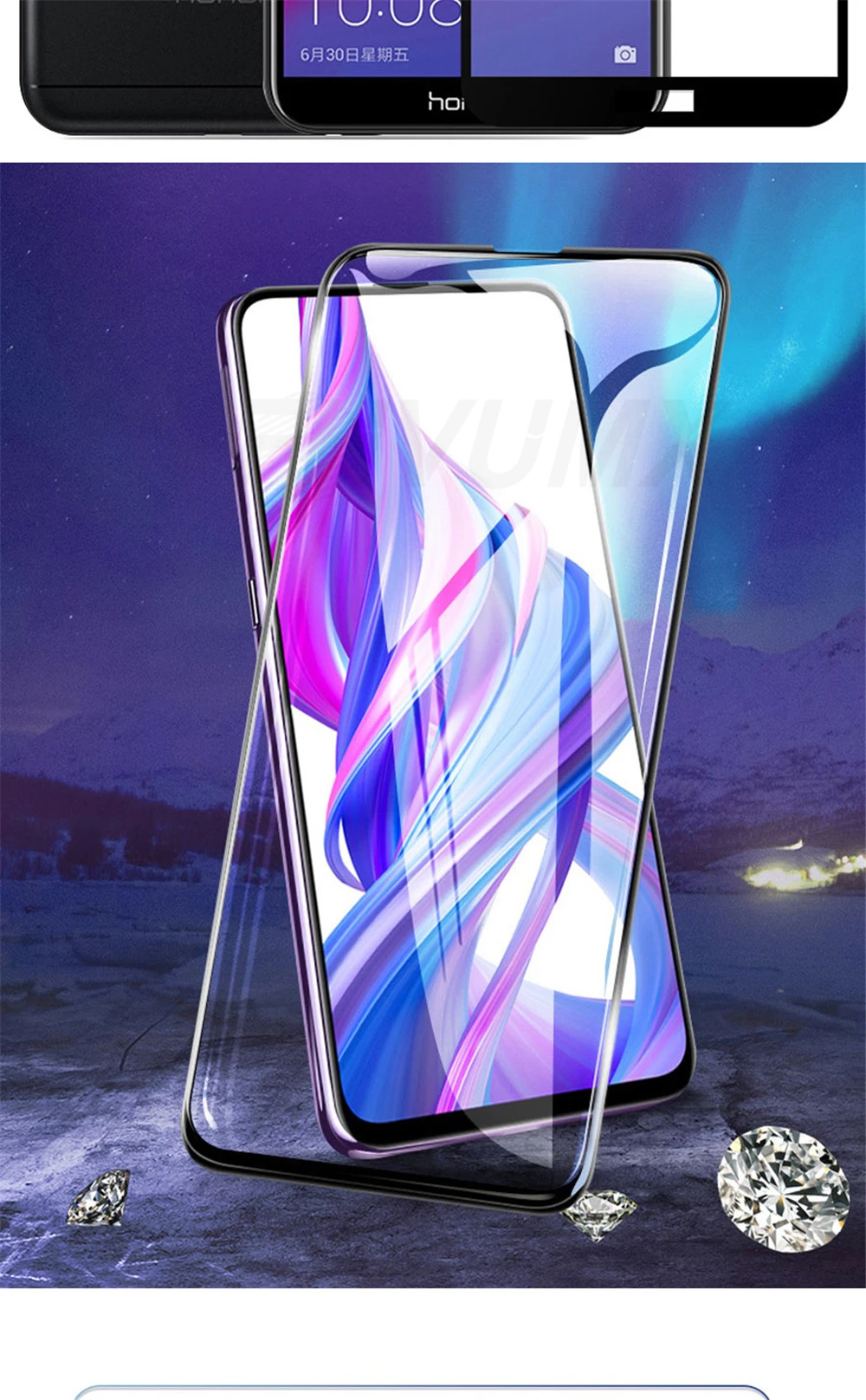 3D закаленное Стекло для huawei Y7 Y6 Y5 Prime Y9 Prime Y7 Экран протектор для huawei Y9 Y6 Y7 Pro защитный Стекло