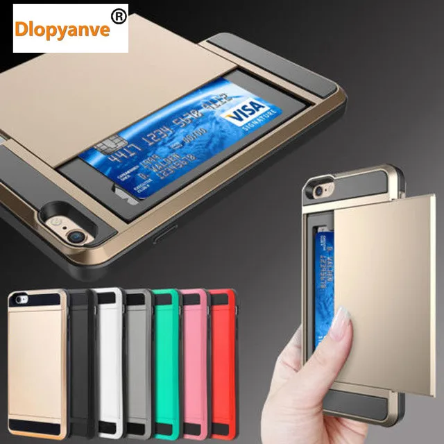 Скользящий держатель для карт Iphone 11 11Pro X XS XR Max 7 8 6 6S 5 5S Plus гибридный мягкий