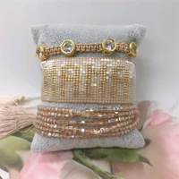 zhongvi miyuki bead bracelets for women rainbow boho friendship bracelet for girl design jewellery heart pulseras femme wholesal