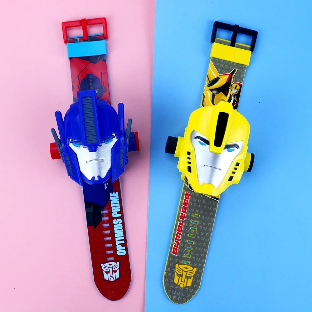 

2021 Children's Cute Cartoon 3D Digital Wristwat Projection Watch 24 Figure With Clamshell Puzzle Animal Toy Creative