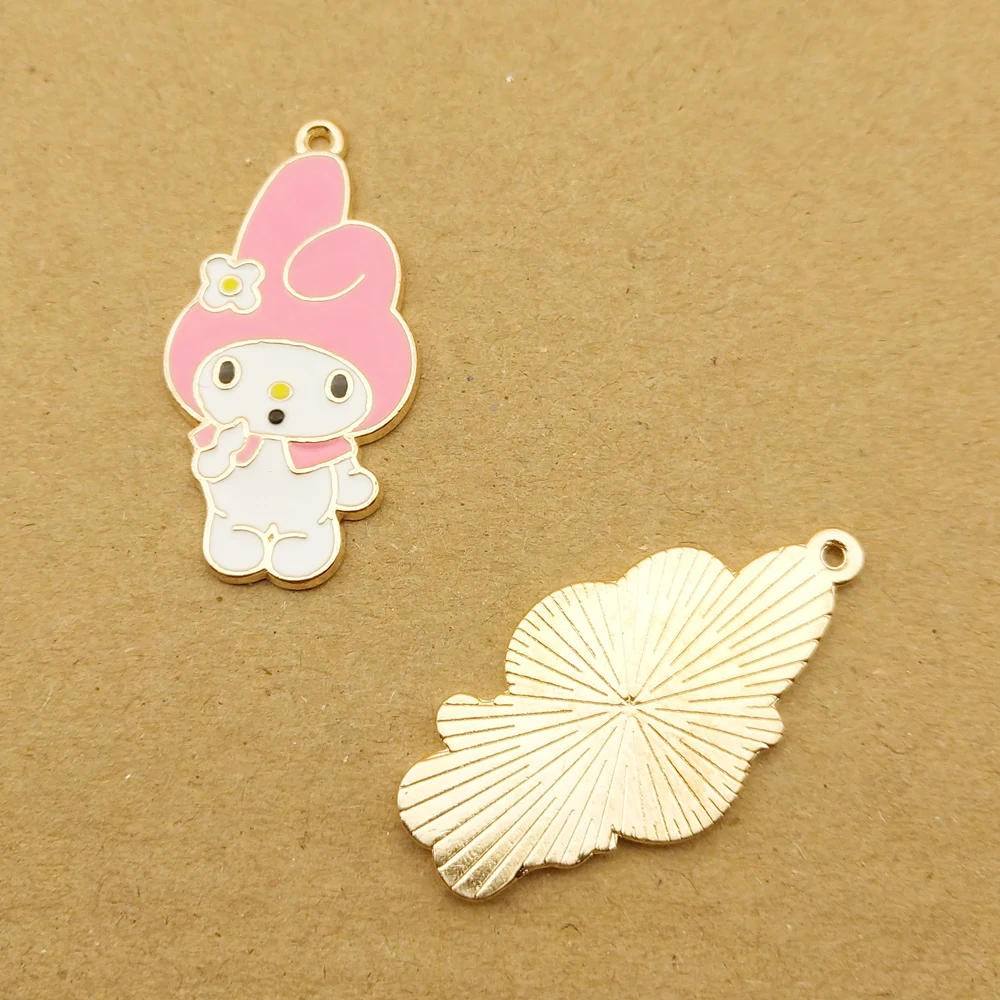 

10pcs 16x32mm enamel cartoon girl charm for jewelry making and crafting cute earring pendant bracelet necklace charms