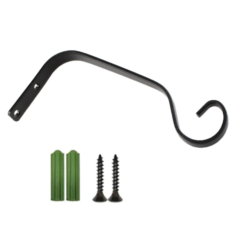 Настенные крючки для подвешивания растений (черные) используются корзин птиц