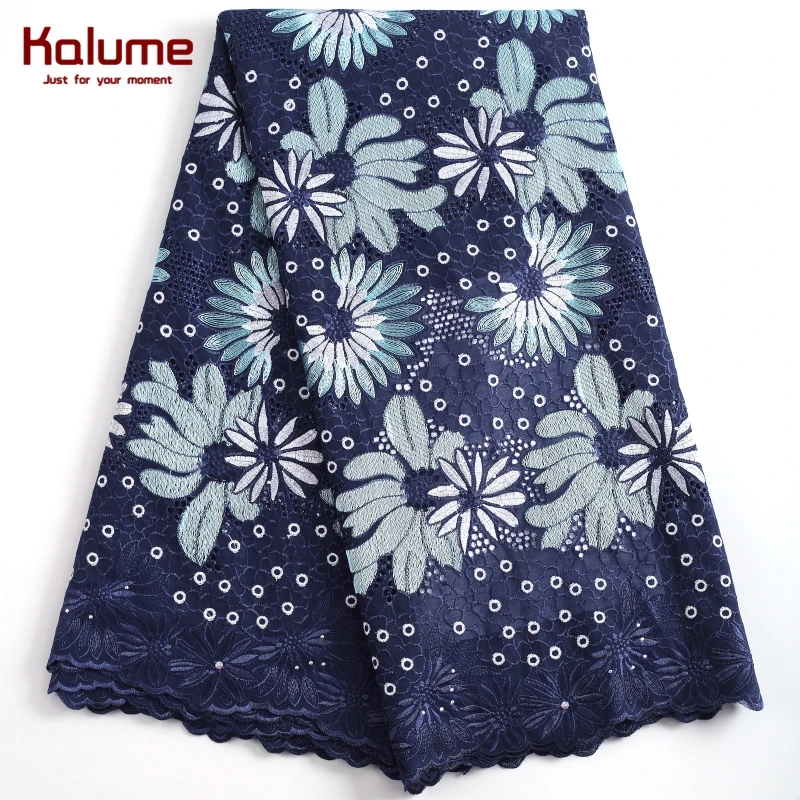 Африканская кружевная ткань Kalume 2021 высококачественное хлопковое кружево