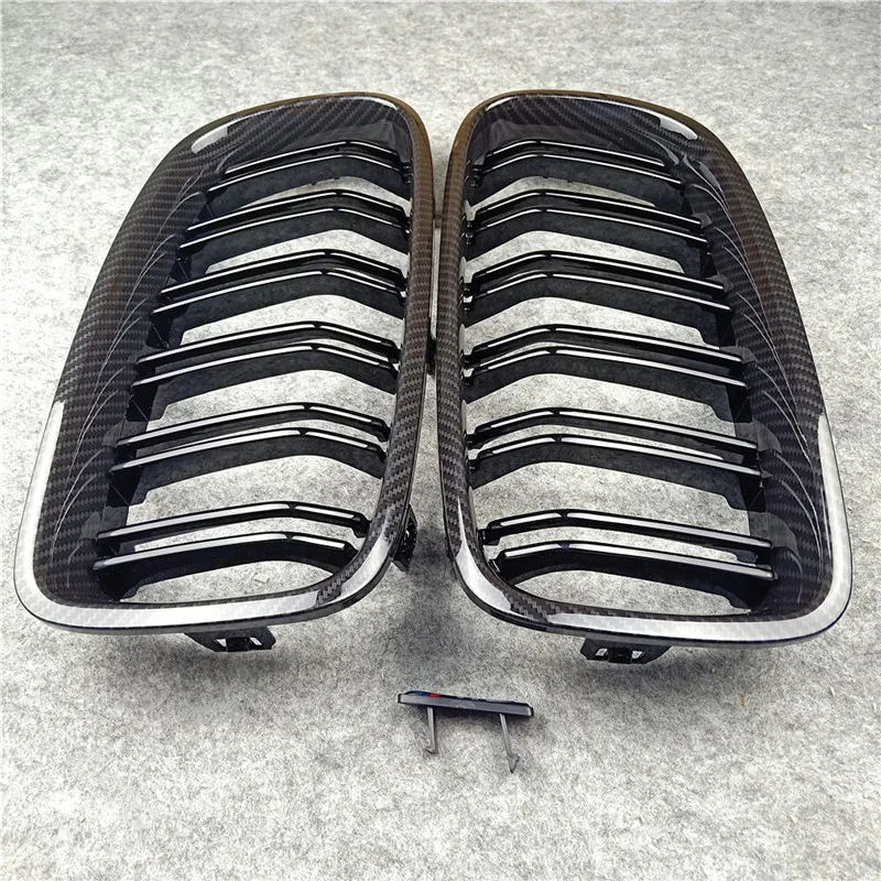 

2 piece For 3 series F30 F35 kidney grille ABS material Carbon look Replacement Front Racing Grill grille 2012- IN