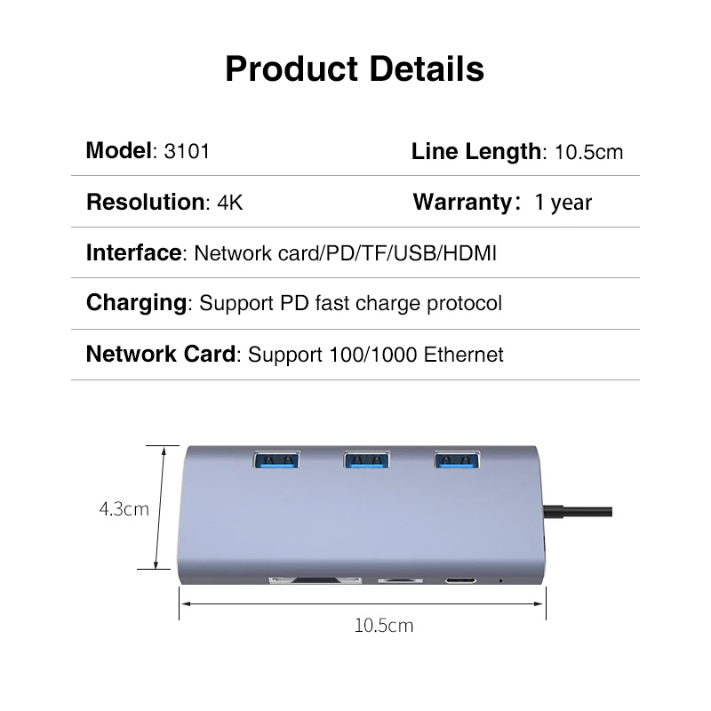 USB C Hub HDMI VGA Ethernet Lan RJ45 адаптер для Macbook Pro GOOJODOQ Type hub кардридер 2 3 0 + зарядный порт|usb c