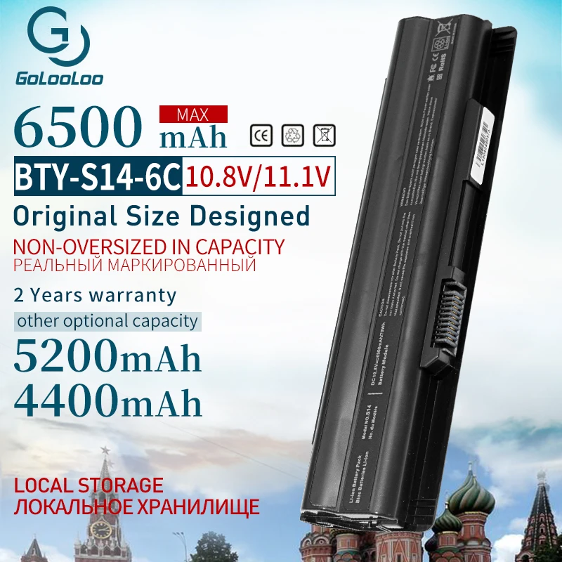 Golooloo11.1V ноутбук Батарея BTY-S14 для MSI BTY-S15 GE70 CX650 GE620 GE620DX FX700 FX603 FR400 FR600 FR610 жемчуга