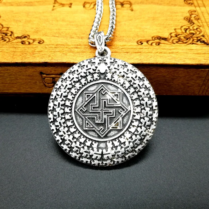 Славянские молвинцы Ярило в солнце подвеска колье для женщин и мужчин ювелирные