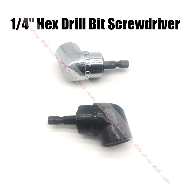 

105 Angle Screwdriver Set Socket Holder Adapter Adjustable Bits Drill Bit Angle Screw Driver Tool 1/4 Hex Bit Socket Step Drill